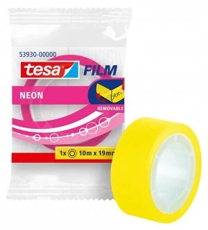 Image of tesafilm Neon Tape 19mmx10M 10 Pink 10 Yellow PK20