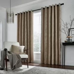 Image of Helena Springfield Roma Lined Curtains 90" x 90", Truffle