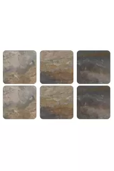 Image of Pimpernel Earth Slate Design Coasters Set of 6