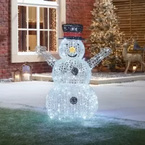 Image of The Winter Workshop - Flurry the 100cm Spun Acrylic Christmas Snowman Decoration Figure