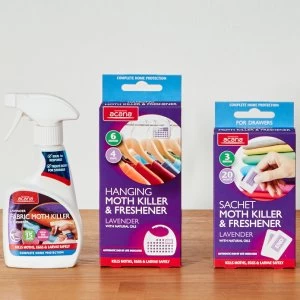 Image of Acana Moth Killer and Freshener Storage Preparation Kit - Lavender