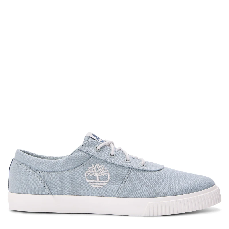 Image of Timberland Mens Low Lc Sneaker Lace Up Low-Top Trainers Med Blue Canvas male 6.5 (40)