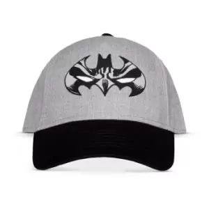 Image of Dc Comics Batman Logo Adjustable Cap, Grey/Black (Ba662140Btm)