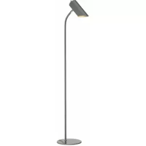 Image of Loops - Floor Lamp Dark Grey Highly Polished Nickel Finish LED E27 8W Bulb