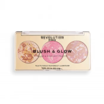 Image of Revolution Pro Blush & Glow Palette - Rose Glow 2.8g