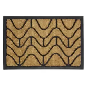 Image of JVL 40x60cm Heavy Duty Coir Tufffscarpe - Waves
