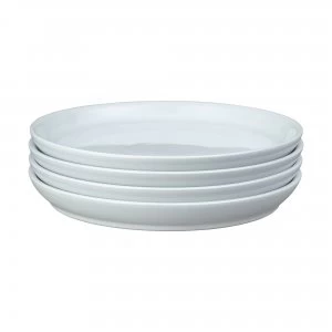 Image of Intro Stone White Set Of 4 Coupe Dinner Plate