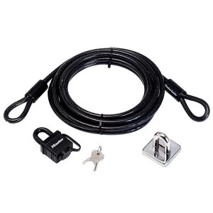 Image of Master Lock Garden Security Kit with Lock Anchor & Cable 4.5m