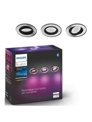 Image of Philips Centura Hue Recessed R. Aluminium 3X5.7W