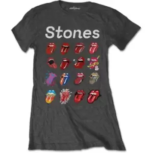 Image of The Rolling Stones - No Filter Evolution Ladies XX-Large T-Shirt - Grey