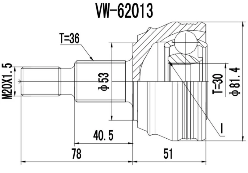 Image of PROCARO 77-AU-050 CV Joint Joint Kit,drive shaft (5)