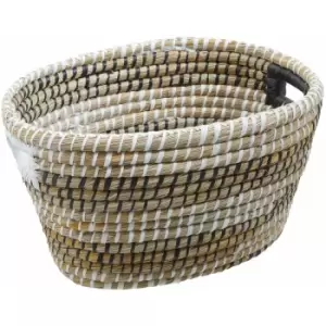 Image of Set of Three Oval Straw Baskets - Premier Housewares