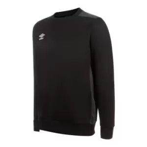 Image of Umbro Poly Sweatshirt Mens - Black