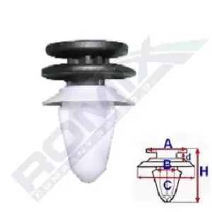 Image of ROMIX Clip VW,SEAT C60353 3C0867333,3C0867333,3C0867333 3C0867333,3C0867333