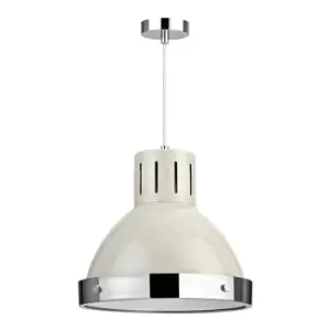 Image of Interiors By Premier Pendant Light Clay Colour/Chrome