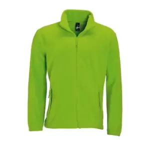 Image of SOLS Mens North Full Zip Outdoor Fleece Jacket (M) (Lime)
