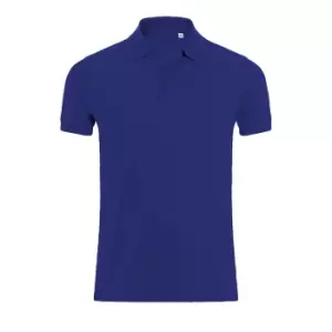 Image of SOLS Mens Phoenix Short Sleeve Pique Polo Shirt (M) (Ultramarine)
