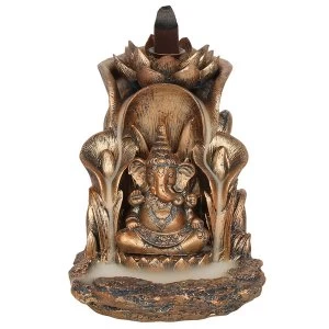 Image of Bronze Ganesh Backflow Incense Burner