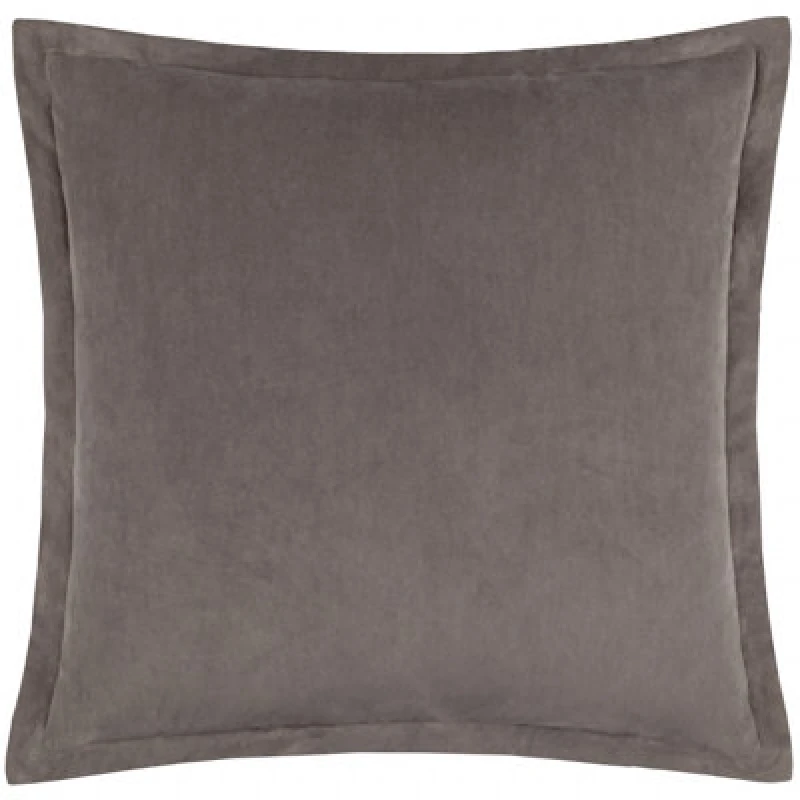 Image of Yard Merton Velvet Cushion in Taupe Size: 55cm x 55cm Taupe Unisex 55cm x 55 cm
