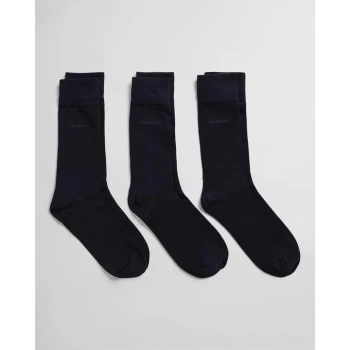 Image of Gant Gant 3 Pack of Cotton Socks Unisex Adults - Blue