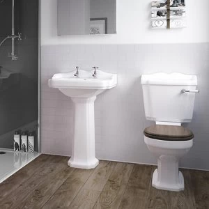 Image of Splashwall Gloss Cream Tile effect 2 sided Shower Panel kit (L)1200mm (W)2420mm (T)3mm