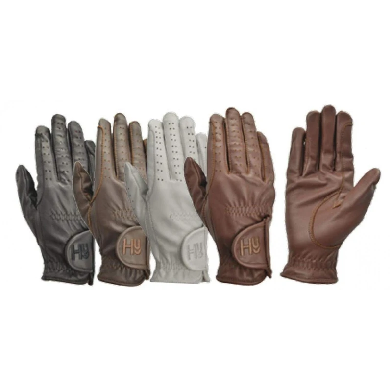 Image of Hy5 Children Leather Riding Gloves in White Size: Small White Unisex S