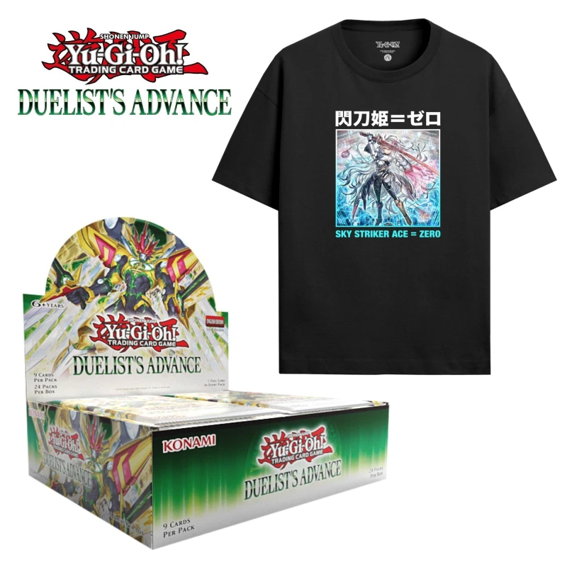 Image of Yu-Gi-Oh Duelists Advance Display Box + T-Shirt - GAME Exclusive Boost Box + Tee unisex One Size