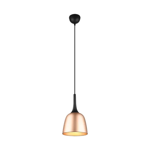 Image of Chiron Modern 20cm Dome Pendant Ceiling Light Brass Matt