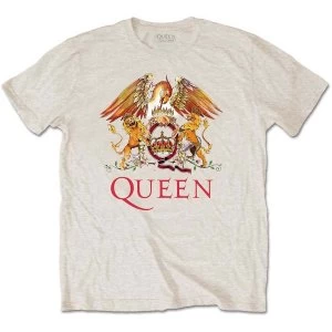 Image of Queen - Classic Crest Unisex Large T-Shirt - Neutral