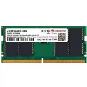 Image of Transcend JetMemory JM4800ASE-32G Laptop RAM card DDR5 32GB 1 x 32GB 262-pin SO-DIMM CL40 JM4800ASE-32G