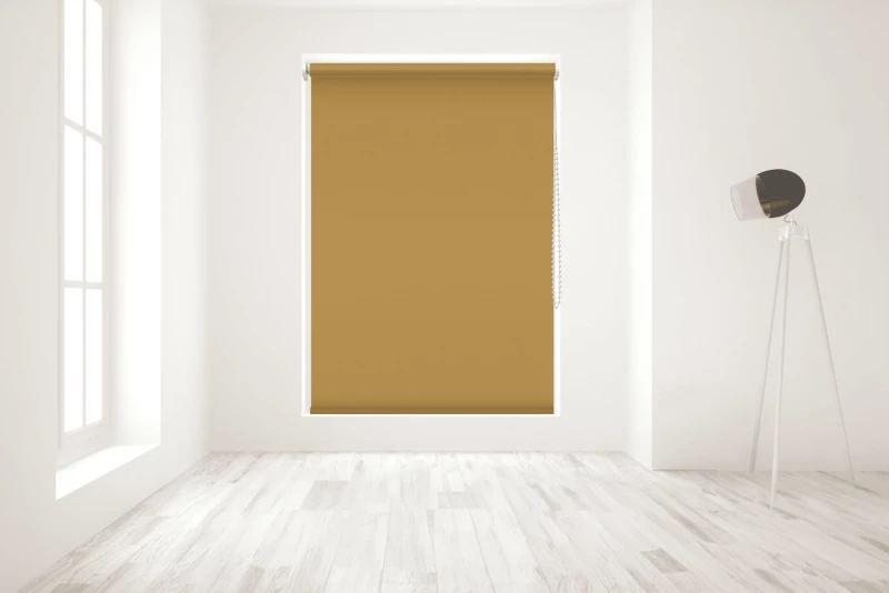 Image of Blinds Outlet Blackout Roller Blind in Orange Size: 240cm width x 160cm drop Orange Unisex 240cm width x 160cm drop