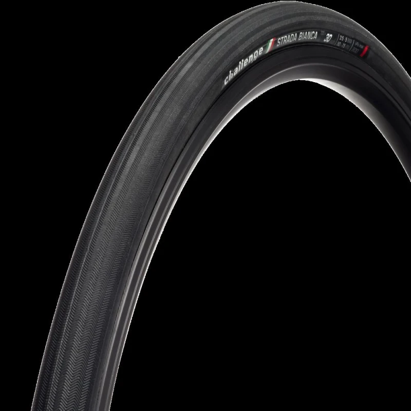 Image of Challenge Strada Bianca Vulcanized All Road Tyre Black unisex 700c X30mm