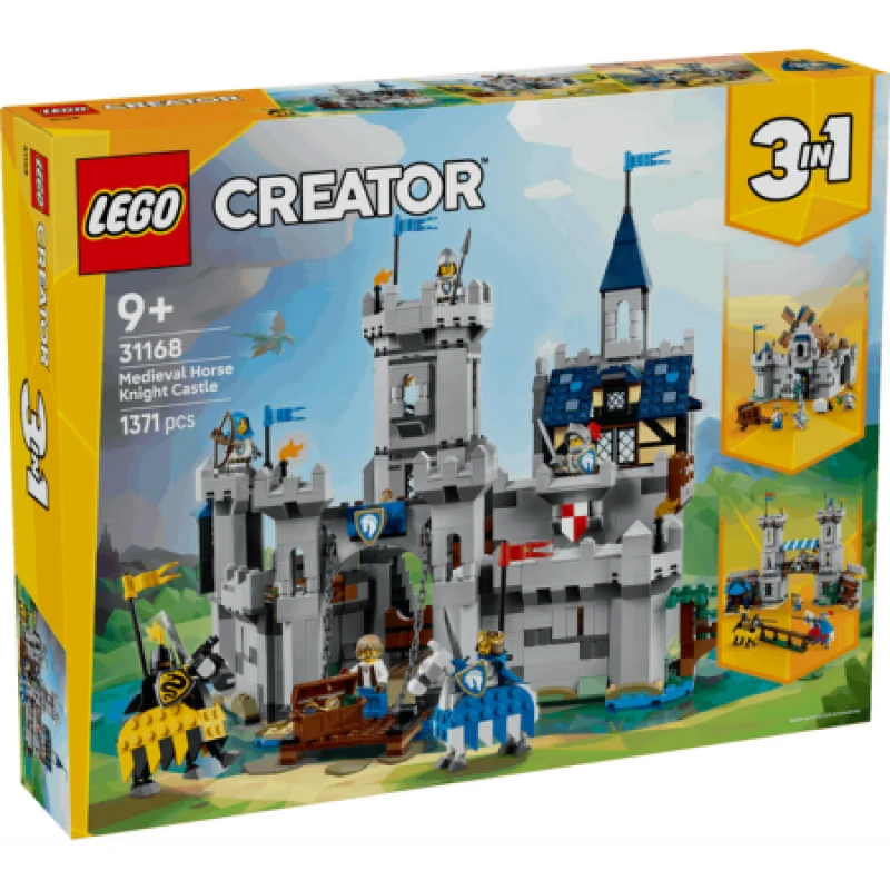 Image of LEGO LEGO Creator 31168 3in1 Medieval Horse Knight Castle Playset Building Toy 31168 Lego One Size Multi 70519699000