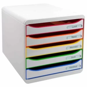 Image of Exacompta Big Box Plus Black Office, White/Harlequin/White, Pack of 1