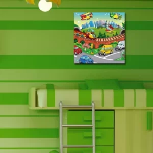 Image of 4545CO-4 Multicolor Decorative Canvas Painting