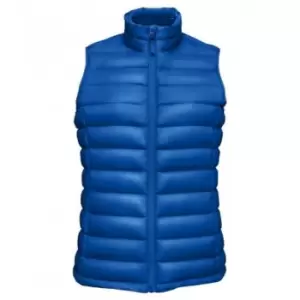 Image of SOLS Womens/Ladies Wilson Lightweight Padded Bodywarmer (M) (Royal Blue)