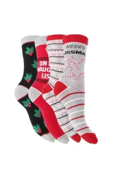 Image of Festive Fun Christmas Happy Time Socks (4 Pairs)