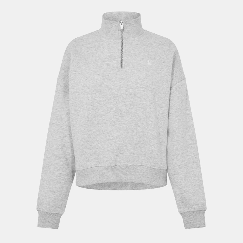 Image of Jack Wills Astbury quarter Zip Top - Grey Grey 14