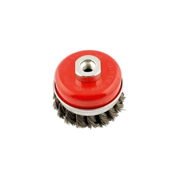 Image of Twist Knot Brush - Cup Type - 95mm x M14 - 32131 - Abracs