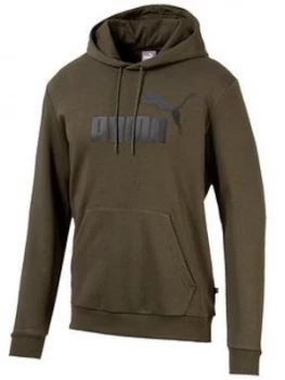 Image of Puma Elevated Ess Big Logo Hoodie - Khaki