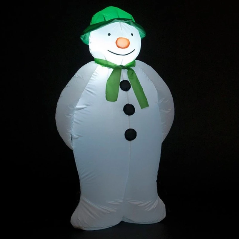 Image of Samuel Alexander The Snowman 1.8m Inflatable Snowman 6 Ice White LEDs White Unisex