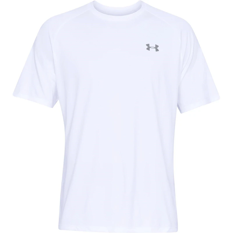 Image of Under Armour Tech 2.0 Short Sleeve T-Shirt Mens White/Grey male XS