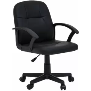 Image of Premier Housewares Brent Black Small Home Office Chair