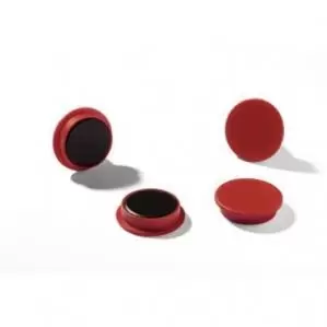 Image of Durable Magnets 32mm 720p Red Pack of 4