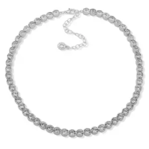 Image of Anne Klein Ladies Anne Klein Silver Tone Crystal Necklace - Silver