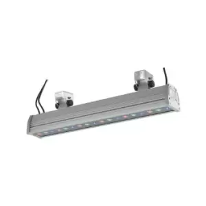 Image of Fan Europe WALLWASHER Outdoor LED 18 Light Recessed Floor & Decking Aluminum, IP65 RGB 56.5x15.3x8.5cm