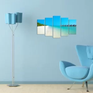 Image of 5MX-129 Multicolor Decorative MDF Painting (5 Pieces)