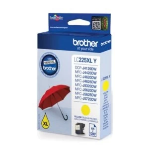 Image of Brother LC225 Yellow Ink Cartridge