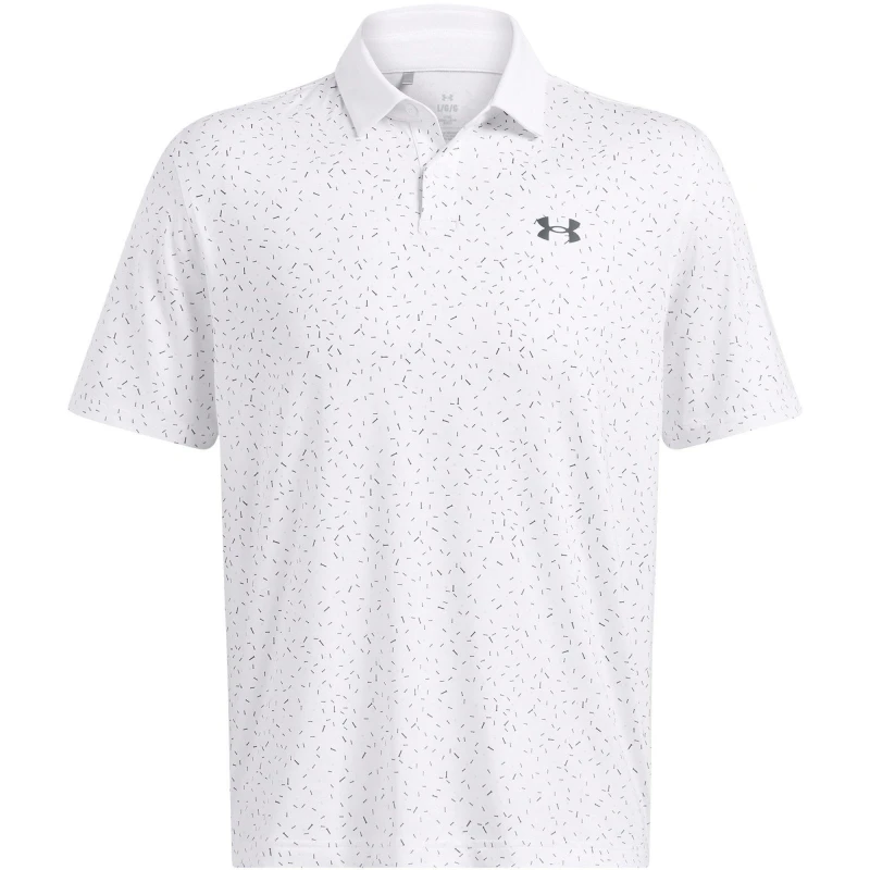 Image of Under Armour Mens Short-Sleeve Performance Polo Shirt White male M