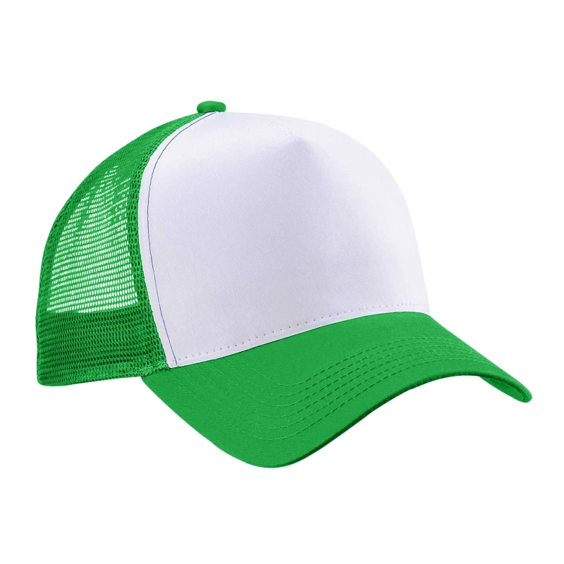 Image of Beechfield Beechfield Men Snapback Trucker Cap in Green Green One Size Male 5063425297801